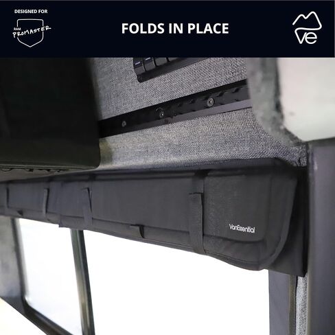 VanEssential Insulated Stealth Blackout Front Door Window Covers Designed for RAM Promaster Van Years 2014 to Current Model (Pair) - Black in Kuwait