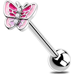 Tongue Piercing Jewelry Steel Barbell Tongue Nail with Personalized Effect Designs Tongue Human Puncture Jewelry for Women Men