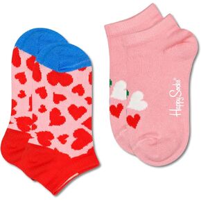 Happy Socks Girls' Kids 2-Pack Hearts Low Socks