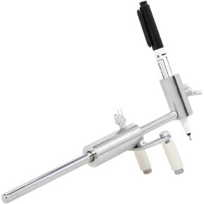 Car Wheel Eyebrow Parallel Scriber, Adjustable Wheel Arch Dent Repair Body Line Scriber with Marking Pens, Portable Steel Parallel Marking Tool for Wheel Eyebrow Body Dent
