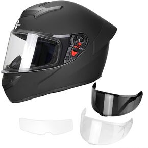 Full Face Motorcycle Helmet for Adults with DOT Approved, Lightweight Aerodynamic Street Bike Helmet for Men and Women, Three Layers Protection in Saudi Arabia