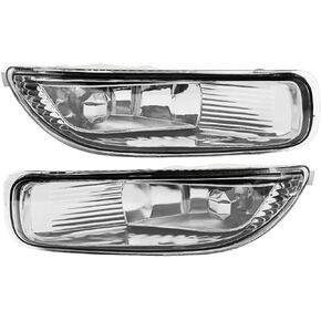 Front Bumper Fog Lights Pair Compatible with Corolla 2003 2004 Left & Right Halogen Fog Light Passenger & Driver Side 81220-02060 81210-02060