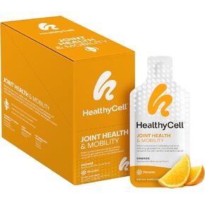 Healthycell Joint Health & Mobility Daily Liquid Supplement - Joint Support Supplement, Inflammation Response, Cartilage & Flexibility with Curcumin, Glucosamine & Chondroitin - 14 Gel Packs