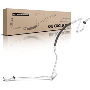 A-Premium Automatic Transmission Oil Cooler Line Hose Assembly Compatible with Ford F-250 Super Duty/F-350 Super Duty/F-450 Super Duty/F-550 Super Duty/Excursion 2000-2003, 7.3L