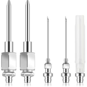 Ouligay 5pcs Needle Grease Gun Tip, Grease Gun Needle Tip, Grease Needle for Grease Gun, Mini Grease Gun Effortless Lubrication for Hard-to-Reach Areas