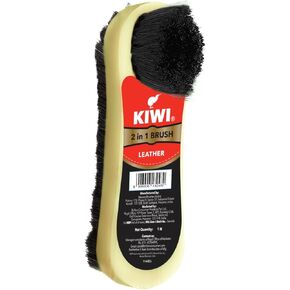 Kiwi 2 في 1 فرشاة تلميع الأحذية لتلميع الأحذية | فرشاة النايلون