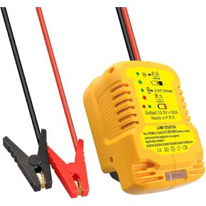 محول بطارية الطائر ل DeWalt 20V 60V بطارية البطارية كابلات القفز بطارية ، ما يصل إلى 3.5 لتر غاز أو محركات الديزل 6.5 لتر ، بداية 12V قفزة للسيارات المحمولة ، محول كابل الداعم للسيارات (البطارية غير متضمنة)
