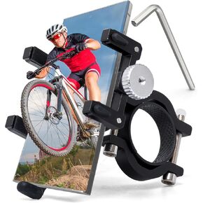 Pro Bike Tool Bike Phone Mount - حامل الهاتف لـ Bike Handlebar - حامل هاتف الدراجة لـ iPhone و Android و Samsung - حامل هاتف الدراجات للدراجة الجبلية ، دراجة تريك ، دراجة نارية ، دراجة تمرين