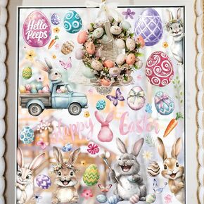 ملصقات نافذة عيد الميلاد على الوجهين، ملصقات نافذة لشجرة عيد الميلاد المجيد على شكل ندفة الثلج، ملصقات نافذة من مادة PVC للعطلات باللون الذهبي والأبيض لتزيين زجاج النوافذ في المنزل in Kuwait