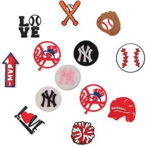 Design for Yankees DIY Shoe Decoration Charms 14 Pack for Unisex-Adult Teens