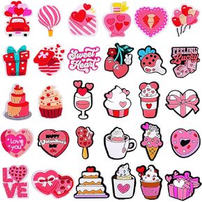 51pcs Colorful Shoe Charms for Women Men Girls Boys, Shoe Decorations Charms Pack for Sandals and Shoes, Party Favors Birthday Gifts