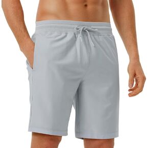 M MAELREG Mens Athletic Shorts with Zipper Pockets 7"/ 9" Lightweight Quick Dry Sports Gym Workout Running Shorts