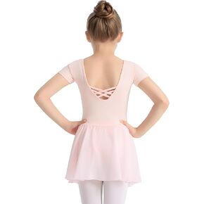 Ballet Leotards for Girls Dance Dress for Toddler & Ballet Outfit with Criss-Cross Back,2T-11Y