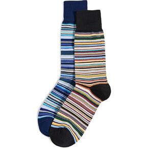 Paul Smith Men's Signature Stripes 2 Pack Socks