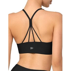 Yvette Yoga Bras Cloud Lightweight Sports Bra Molded Cup X-Shaped Back Fashionable Workout Bra Yoga Crop Tank Top