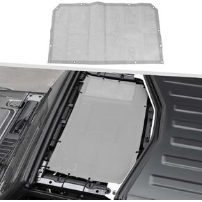 Jimen Roof Sun Shade for JL JT ، Bikini الأمامي العلوي شبكة Sunshade ملائمة لجيب Wrangler JL Jlu Gladiator JT 2 Door & 4 Door 2018-2025 (Gray)