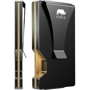 Slim Wallet Women Card Holder: Small Wallet for Women - Minimalist Credit Card Wallet - RFID Metal Wallet