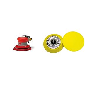 3M Random Orbital Sander 20317 5 in x 3/16 inch with 3M Hookit 5 in Disc Pad 05775 - Securely Holds a 3M Hookit Disc - Bundle