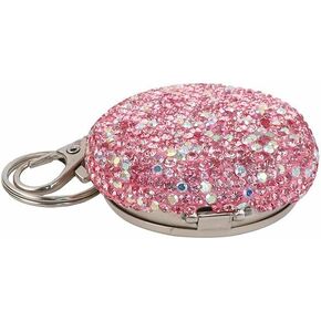 cute ashtray with lid smell proof - portable pocket ashtray for women, weed, travel, car, and home use - mini stainless steel keychain ashtray for women (pink-1)