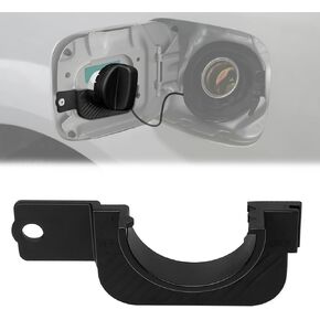Gas Cap Holder, Automotive Replacement Fuel Tank Caps Hook Bracket with Off and Lock Sign, Black Fuel Cap Holder Compatible with 2016-2023 Toyota 3rd Gen Tacoma