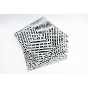 متشابك ناعم PVC PVC Modular Glofling Tile - 12 "x12" | 5 Count - Pool Patio Floor ، مثالية للاستخدام الداخلي والخارجي ، حصيرة الصرف المتشابكة (رمادي ، 12 × 12)