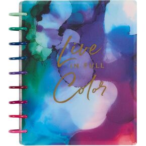 مخطط Happy Planner على شكل قرص لمدة 12 شهرًا، يوليو 2024 - يونيو 2025، مخطط يومي، تخطيط رأسي، حجم كلاسيكي، نمر ملون، 72 صفحة، 12 فواصل، 2 ورقة ملصقات، 7 بوصة × 9 3/4 بوصة