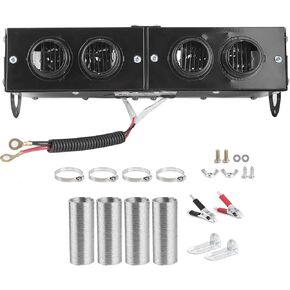 DUOKON CAR DEFROSTER ، Iron Car Heater Defogger Auto 4 Hole Heal Fan 12V Defogger Defogger 150W/300W قابل للتعديل