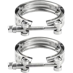 2.5 Inch V Band Clamp for Flange Kit Stainless Steel (No flanges)