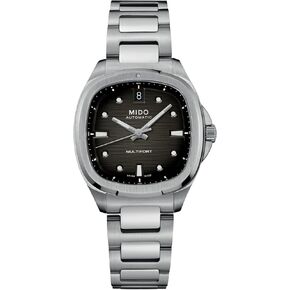Mido Multifort TV 35 - Swiss Automatic Watch for Men & Women - Silver Dial - Case 35mm - M0493071108100