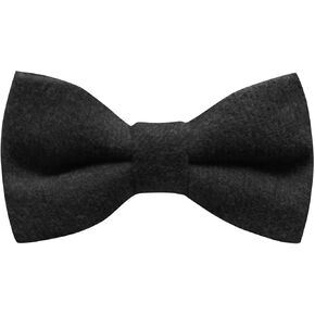 King & Priory Luxury Black Donegal Tweed Bow Tie ، Tweed