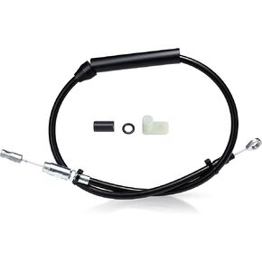 MoKitDora 53.2" Stainless Steel Upper Clutch Cable for Harley 2021-2023 Touring Road King Street Electra Glide and 2018-UP Softail Heritage Low Rider Street Bob Breakout, Silver