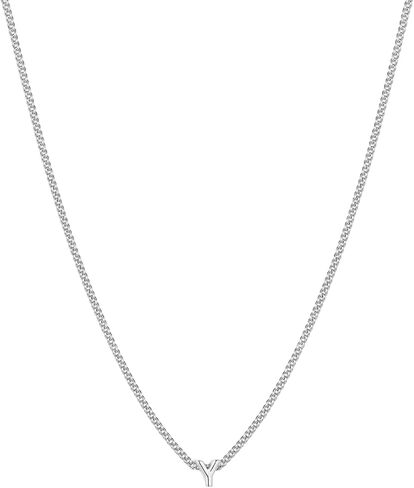 gorjana - Wilder Mini Alphabet Necklace - 18k Gold-Plated or Silver-Plated Brass - Personalized Initial Charm - Secure Closure, Adjustable Length - Timeless Elegance in Saudi Arabia