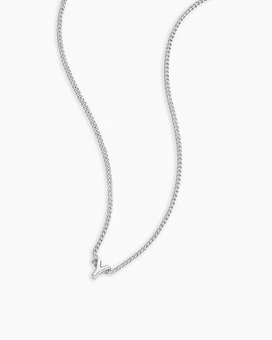 gorjana - Wilder Mini Alphabet Necklace - 18k Gold-Plated or Silver-Plated Brass - Personalized Initial Charm - Secure Closure, Adjustable Length - Timeless Elegance in Saudi Arabia