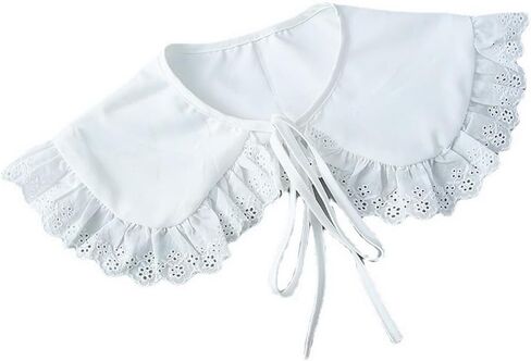 Detachable Fake Collar for Women Embroidery Mini Cape Collar Dickey Neck Ruff False Collar in Saudi Arabia