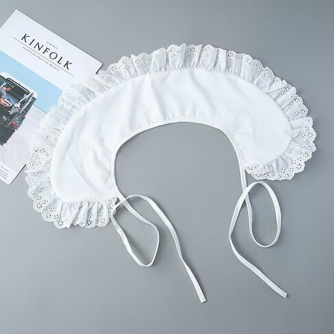 Detachable Fake Collar for Women Embroidery Mini Cape Collar Dickey Neck Ruff False Collar in Saudi Arabia