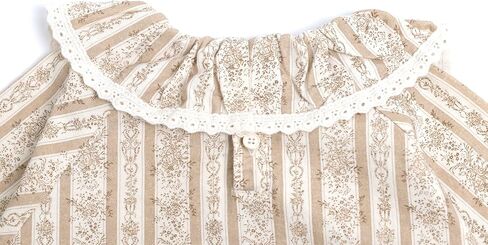 Mud Kingdom Girls Peter Pan Collar Shirts Lace Trim Long Sleeve Blouse Floral Casual in Saudi Arabia