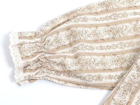 Mud Kingdom Girls Peter Pan Collar Shirts Lace Trim Long Sleeve Blouse Floral Casual in Saudi Arabia