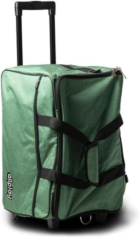 Allplay Rolling Board Game Bag - Fits 7 Standard Boxes - Suitcase/Backpack/Shoulder Strap/Carry Handle - Padded For Protection - Duffle Bag For Travel Or Game Night - Pocket For DND Accessories in Kuwait