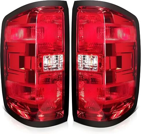 مجموعة المصابيح الأمامية لعام 2014 2015 Chevy Silverado 1500 Halogen Head Light Light President President and Raptenger Side ، Black Housing Amber Side in Kuwait
