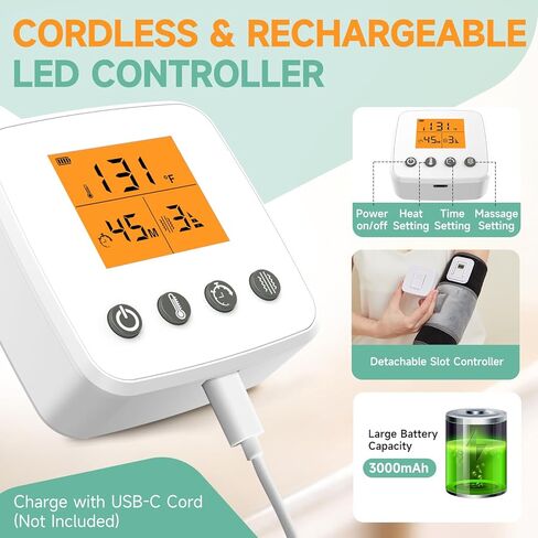 Hip Heating Pad for Hip Pain Relief, Electric Hip Brace for Sciatica Pain Relief, Super Soft Heating Pad for Hip with 10-90min Auto-Off Timer, 86-158℉ Heat Level in Saudi Arabia