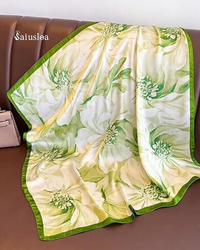 Neck Scarf For Womens Silky Head Scarves Hair Bandanas Square Scarf Fashion Accessories lightweight in Saudi Arabia