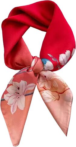 Neck Scarf For Womens Silky Head Scarves Hair Bandanas Square Scarf Fashion Accessories lightweight in Saudi Arabia