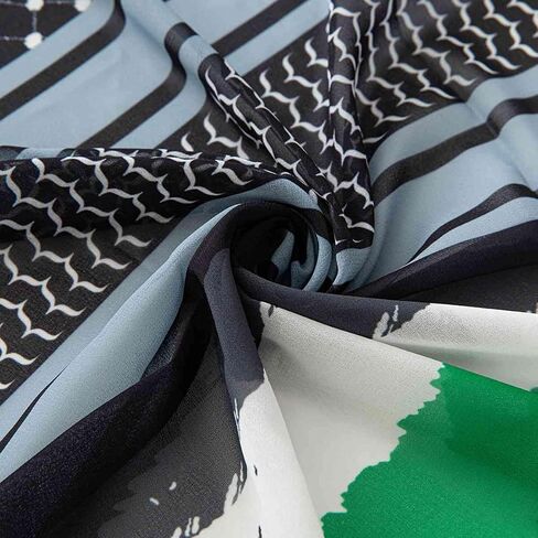 Palestinian Keffiyeh Shemagh Hijab Scarf, Muslim Women Kuffiyeh Arab Headwear in Saudi Arabia