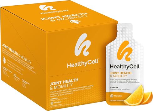 Healthycell Joint Health & Mobility Daily Liquid Supplement - Joint Support Supplement, Inflammation Response, Cartilage & Flexibility with Curcumin, Glucosamine & Chondroitin - 14 Gel Packs in Kuwait