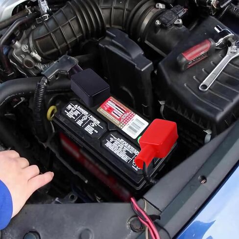 Battery Terminal Cover Flexible positive and negative battery terminal protectors Car Insulating Battery Cover Red and Black Top Post Cap for Car Motorcycle Truck 2pcs in Saudi Arabia