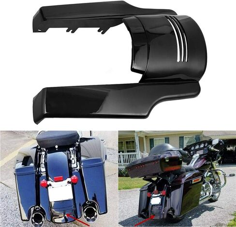 أسود غير لامع 5 بوصة حاجز خلفي للدراجة النارية تمديد حشو ممتد لـ Harley Touring Street Gilde Road Gilde 2014-2023 in Kuwait