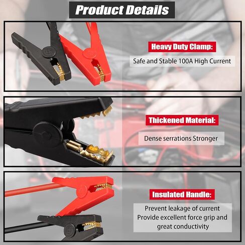 كابلات الطائر مع محول ل Milwaukee M-18 18 فولت بطارية القفز بطارية بداية ، 12V قفزة محمولة سيارة ، مع 11AWG القفز كابل لدعم السيارات محول (البطارية غير متضمنة) in Kuwait