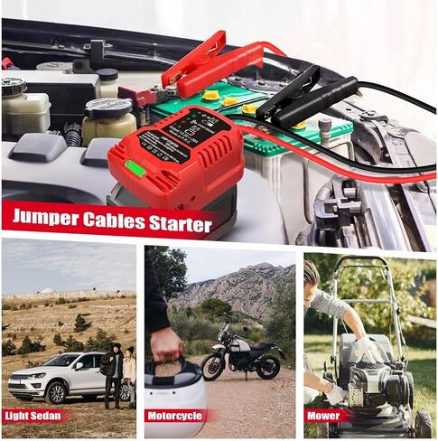كابلات الطائر مع محول ل Milwaukee M-18 18 فولت بطارية القفز بطارية بداية ، 12V قفزة محمولة سيارة ، مع 11AWG القفز كابل لدعم السيارات محول (البطارية غير متضمنة) in Kuwait