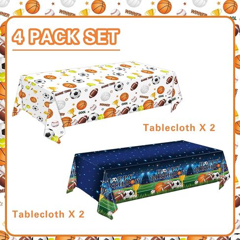 3 Pack Building Block Party Tablecloth Building Block Disposable Plastic Table Cover for Children Kids Blocks Birthday Party Supplies, 54 x 108 Inch in Kuwait