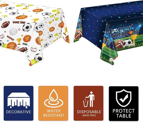 3 Pack Building Block Party Tablecloth Building Block Disposable Plastic Table Cover for Children Kids Blocks Birthday Party Supplies, 54 x 108 Inch in Kuwait